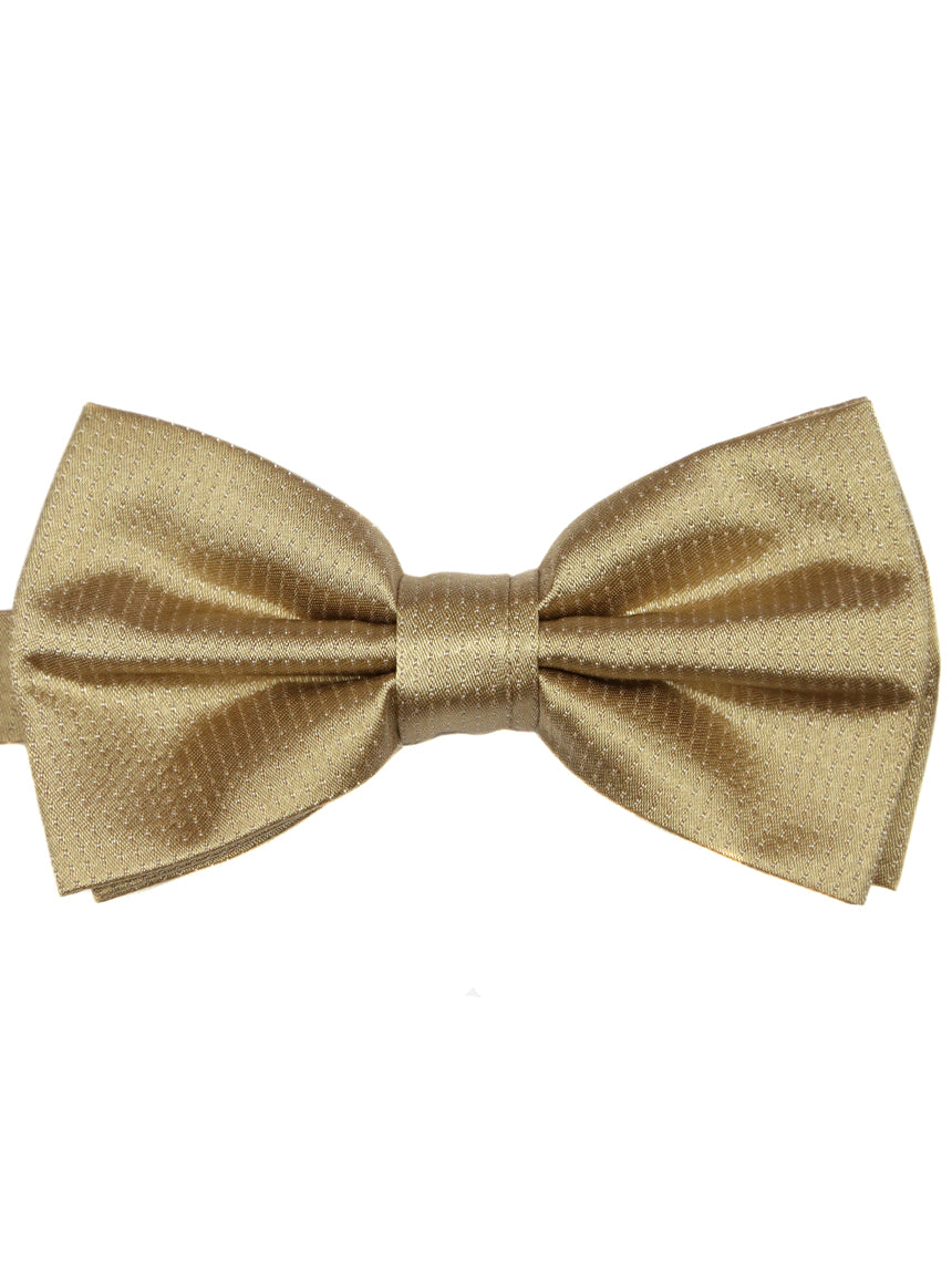DÉCLIC Classic Microdot Bow Tie in Gold - Elegant & Stylish Accessory for Weddings, Parties & Formal Events