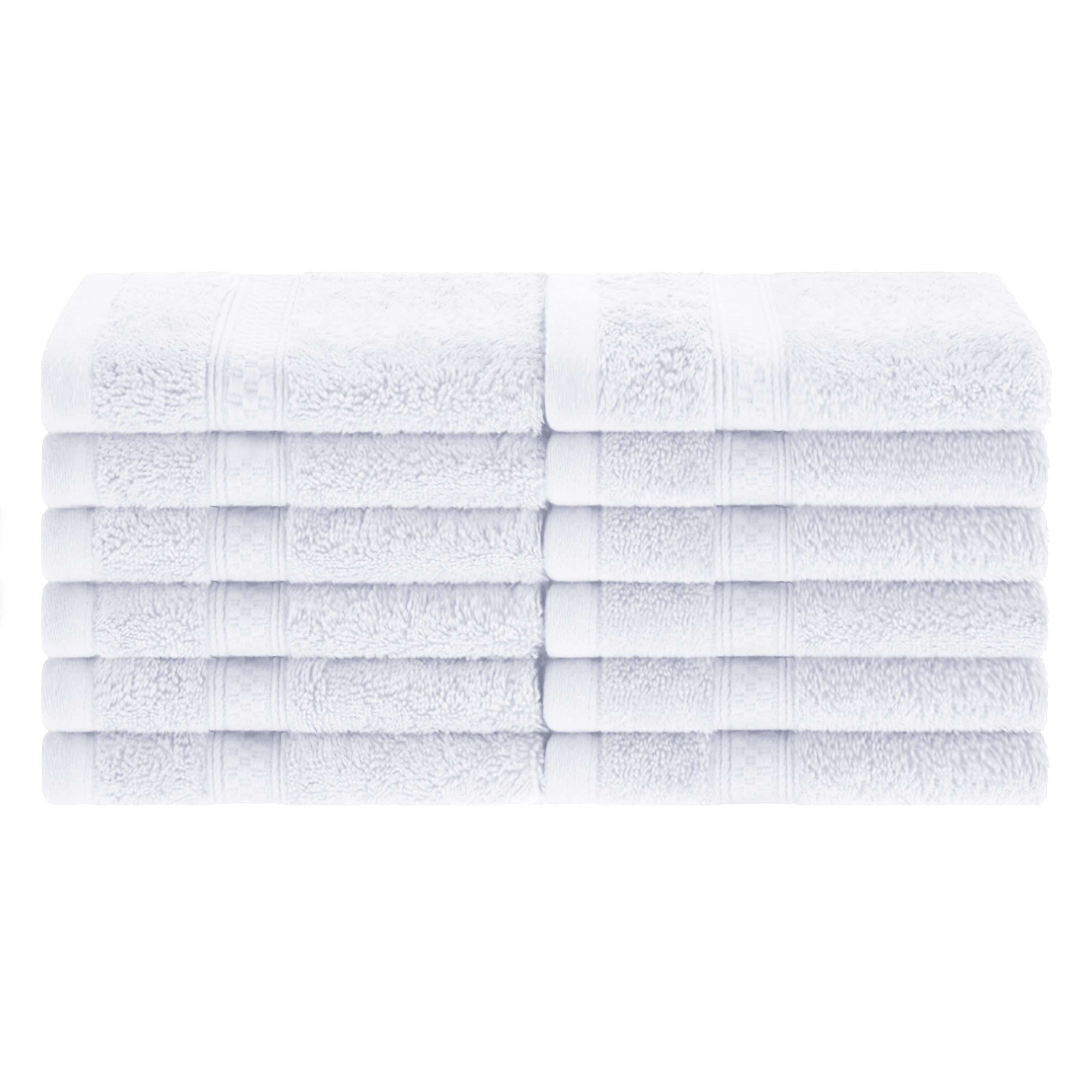 12-Piece Rayon Bamboo Blend Face Towel Set | Soft & Absorbent | Perfect for Spa, Gym & Travel