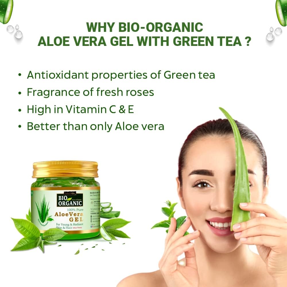 Organic Aloe Vera Gel for Acne & Scar Treatment - 175ml | Non-Toxic, Skin Brightening & Hydrating | Perfect for Daily Skincare, Sunburn Relief & After-Shave Care