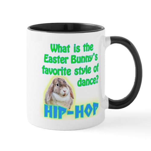 White/Black Inside - Easter Bunny Dance Hip Hop Mugs