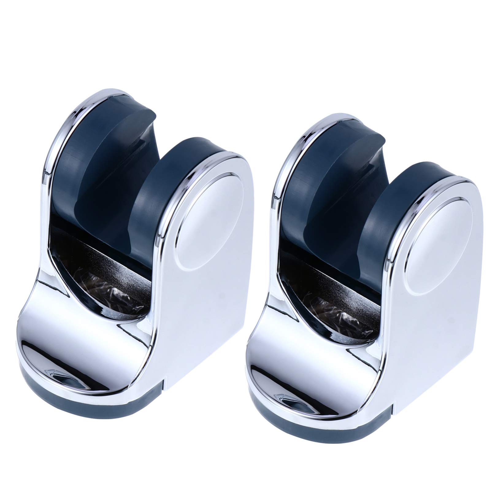 2-Pack Adjustable Shower Head Bracket - Heavy Duty Shower Head Holder Stand for Handheld Showerheads - Bathroom Accessories for Secure Showerhead Mounting (Ideal for Bath, Spa & Home Renovation)