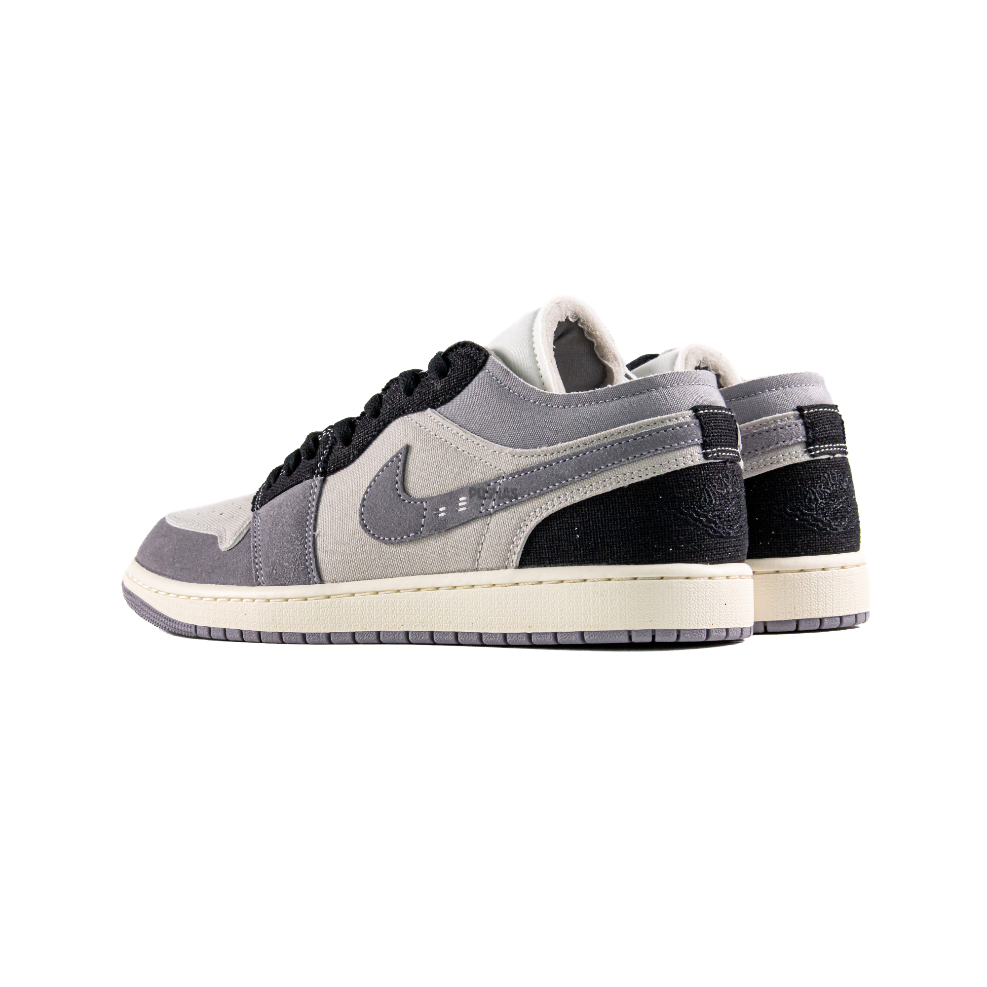Air Jordan 1 Low SE 'Craft Inside Out Cement Grey' Sneakers (2023) - Men's Basketball Shoes for Casual Wear & Street Style Fashion