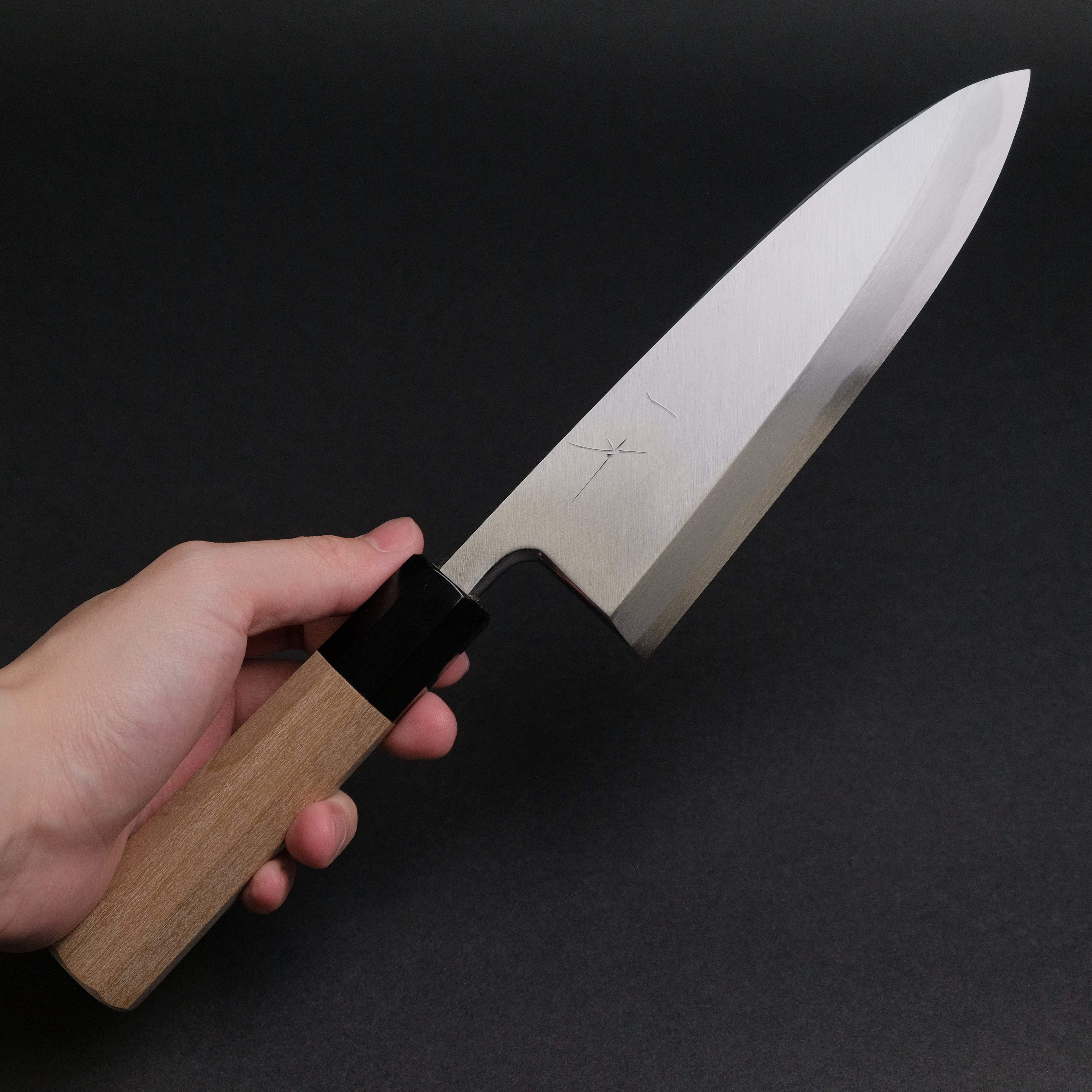 Hitohira Tanaka Manzo White #2 Deba Knife 165mm - Japanese Ho Wood Handle with Saya - Perfect for Sushi, Filleting Fish & Precision Cutting