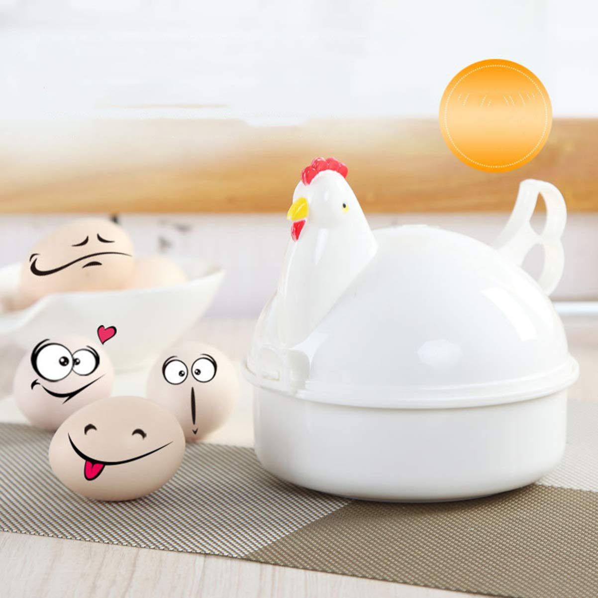 DOITOOL Electric Egg Steamer - Automatic Egg Boiler & Poacher for Hard, Soft & Poached Eggs - Multi-Functional Cooker for Omelets, Vegetables & Dumplings - Perfect for Breakfast, Meal Prep & Healthy Cooking