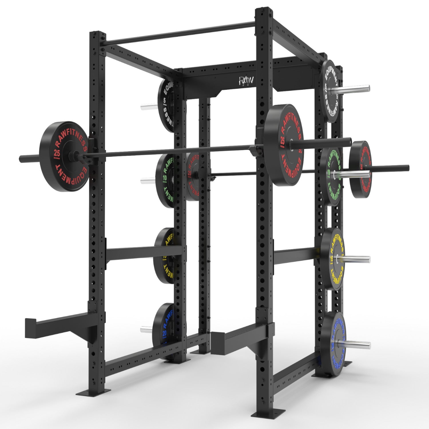 Titan Power Rack HD Commercial Full Cage with Storage - Heavy Duty Home Gym Equipment for Strength Training & Weightlifting