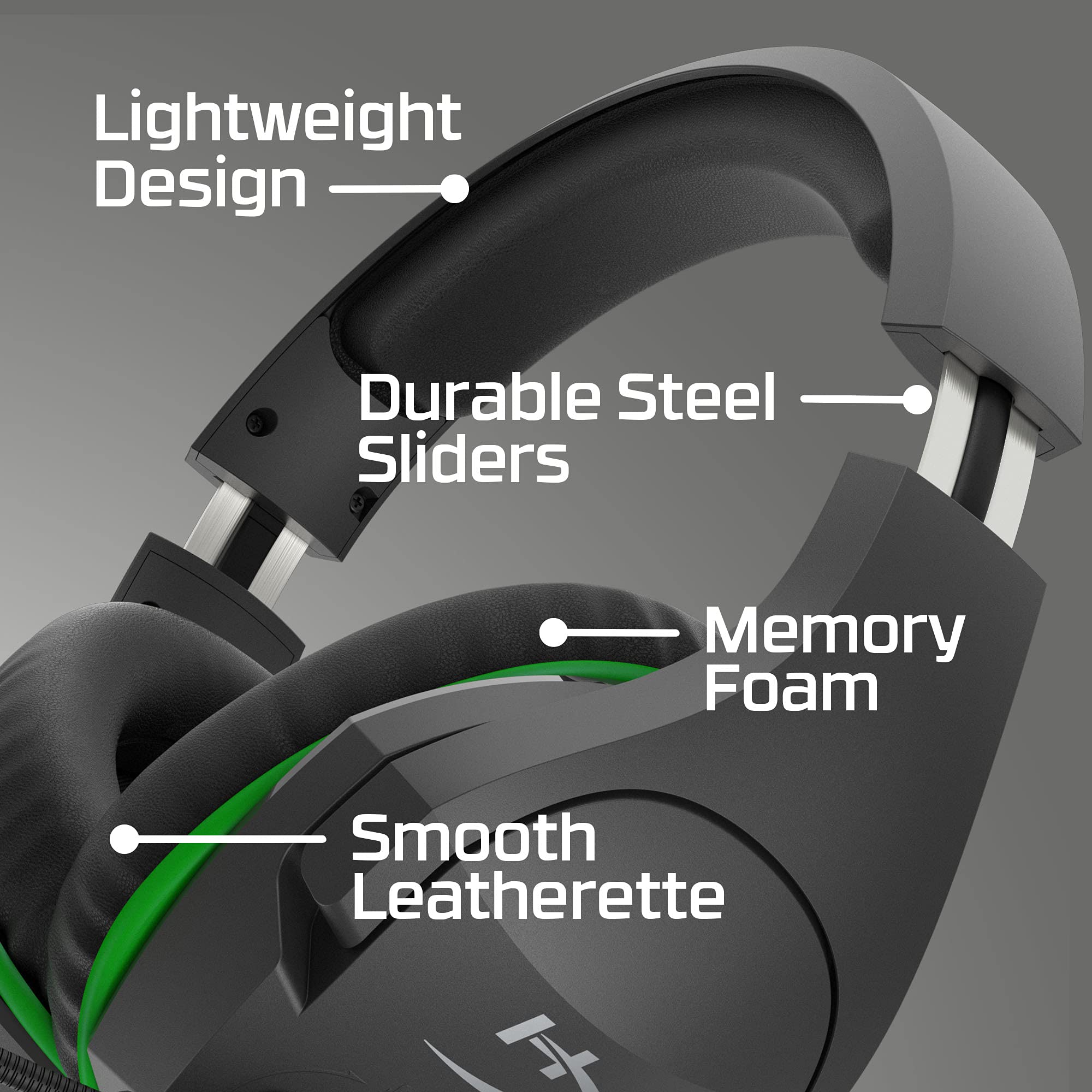 HyperX CloudX Stinger Core Wireless Gaming Headset for Xbox Series X|S & Xbox One - Noise Cancelling, Memory Foam & Premium Leatherette Ear Cushions - Black - Perfect for Competitive Gaming & Long Play Sessions