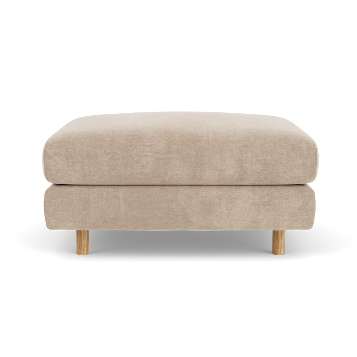 Dylan Fabric Ottoman - Soft and Stylish Footrest, Storage Bench, Living Room Accent Piece - Perfect for Small Spaces, Bedroom, or Lounge Area