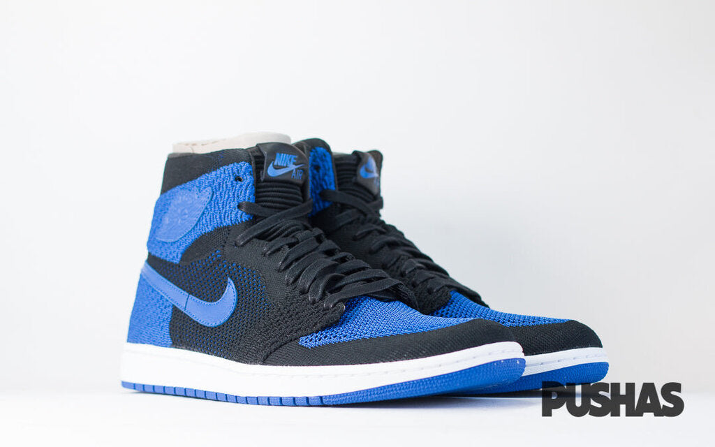 Air Jordan 1 Flyknit 'Royal' Basketball Shoes - New Men's Sneakers for Running, Training & Streetwear Fashion