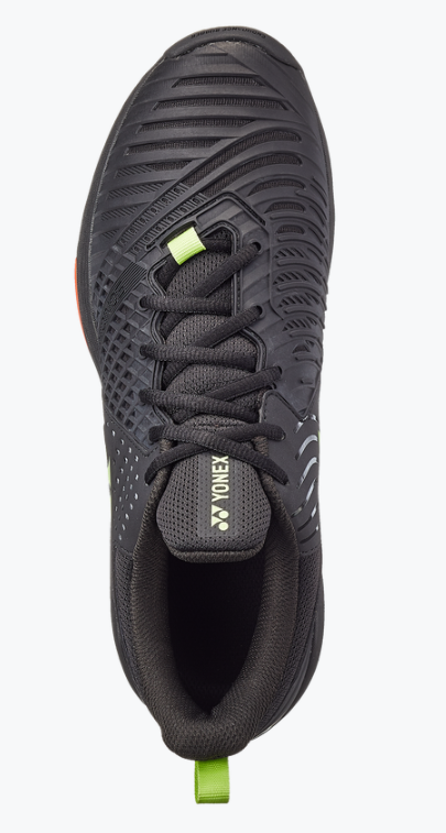 Yonex Power Cushion Sonicage 3 Men's Tennis Shoes - All Court Performance Sneakers for Men [Black/Lime] - Perfect for Competitive Matches & Casual Play