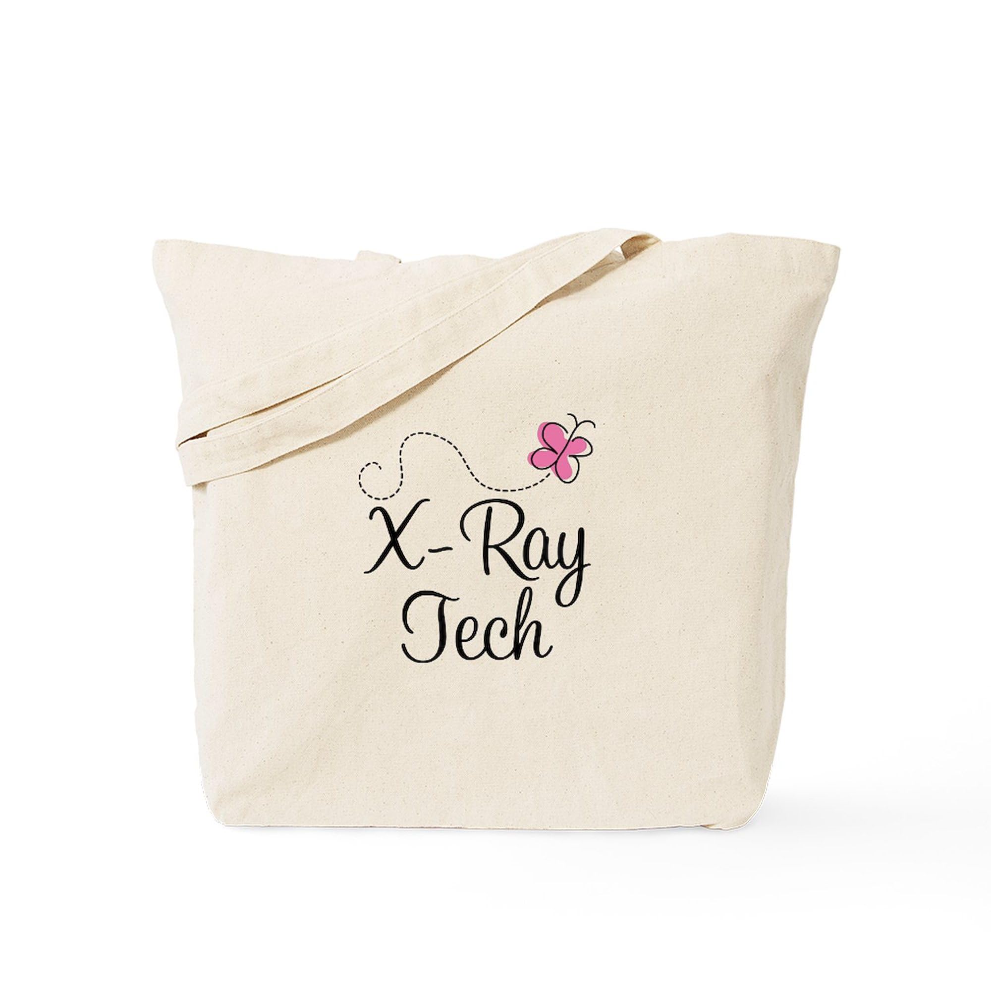 Cute X-Ray Tech Tote Bag - Natural Canvas Reusable Shopping Bag for Work & Groceries | Durable & Eco-Friendly