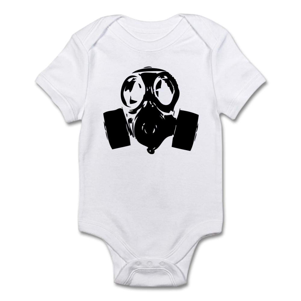 Gas Mask Baby Bodysuit - Funny Infant Onesie for Costume Parties