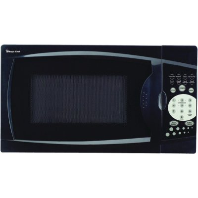 Magic Chef Mcm770b 0.7 Cu Ft 700W Black Countertop Microwave - Perfect for Small Kitchens, Dorms, and Offices