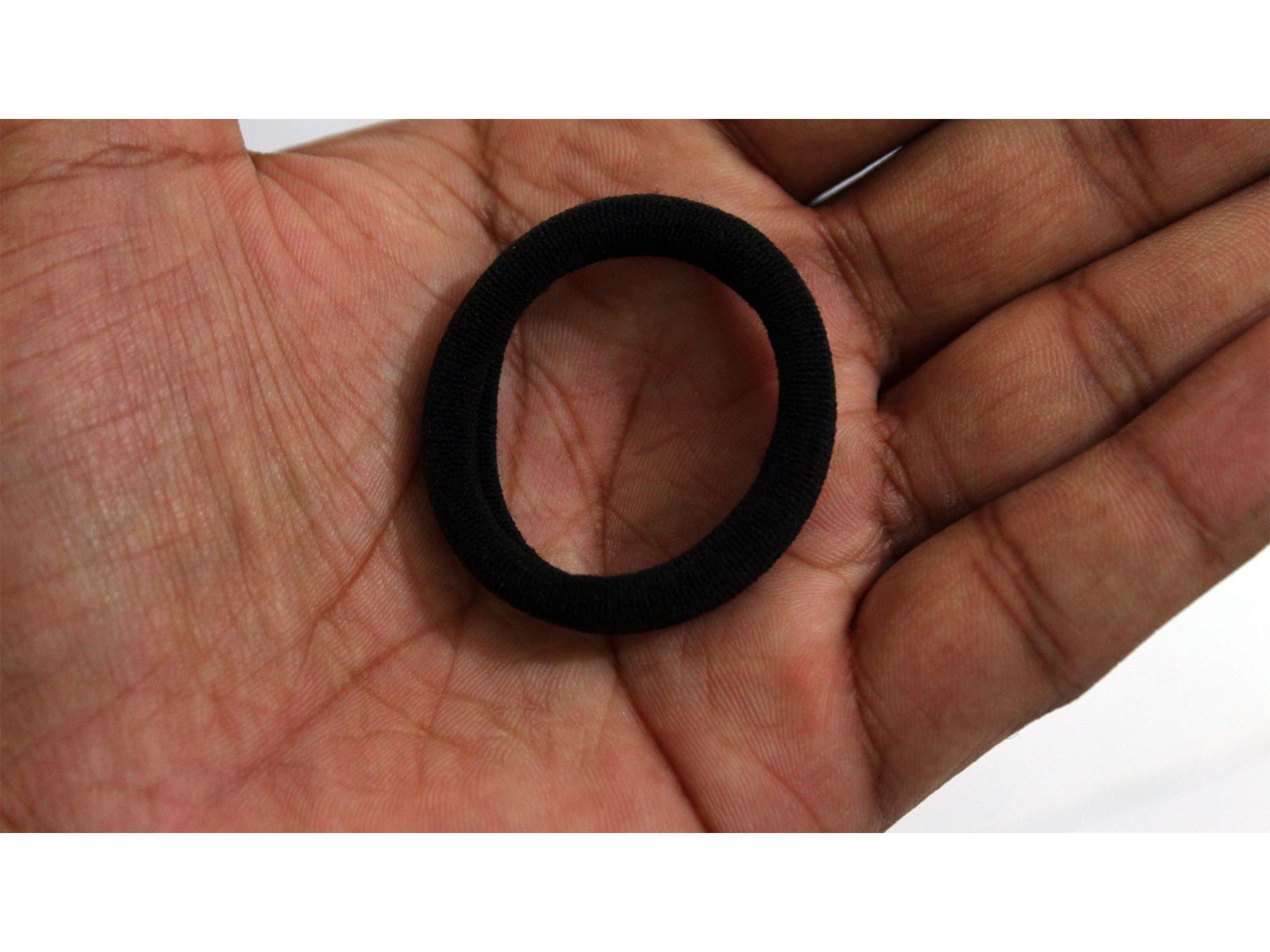 30pcs Black Hair Rubber Bands - Soft Elastic Scrunchies for Women & Girls, Gentle No-Hurt Hair Ties for Ponytails & Braids (Perfect for Toddlers, School, Work & Gym)