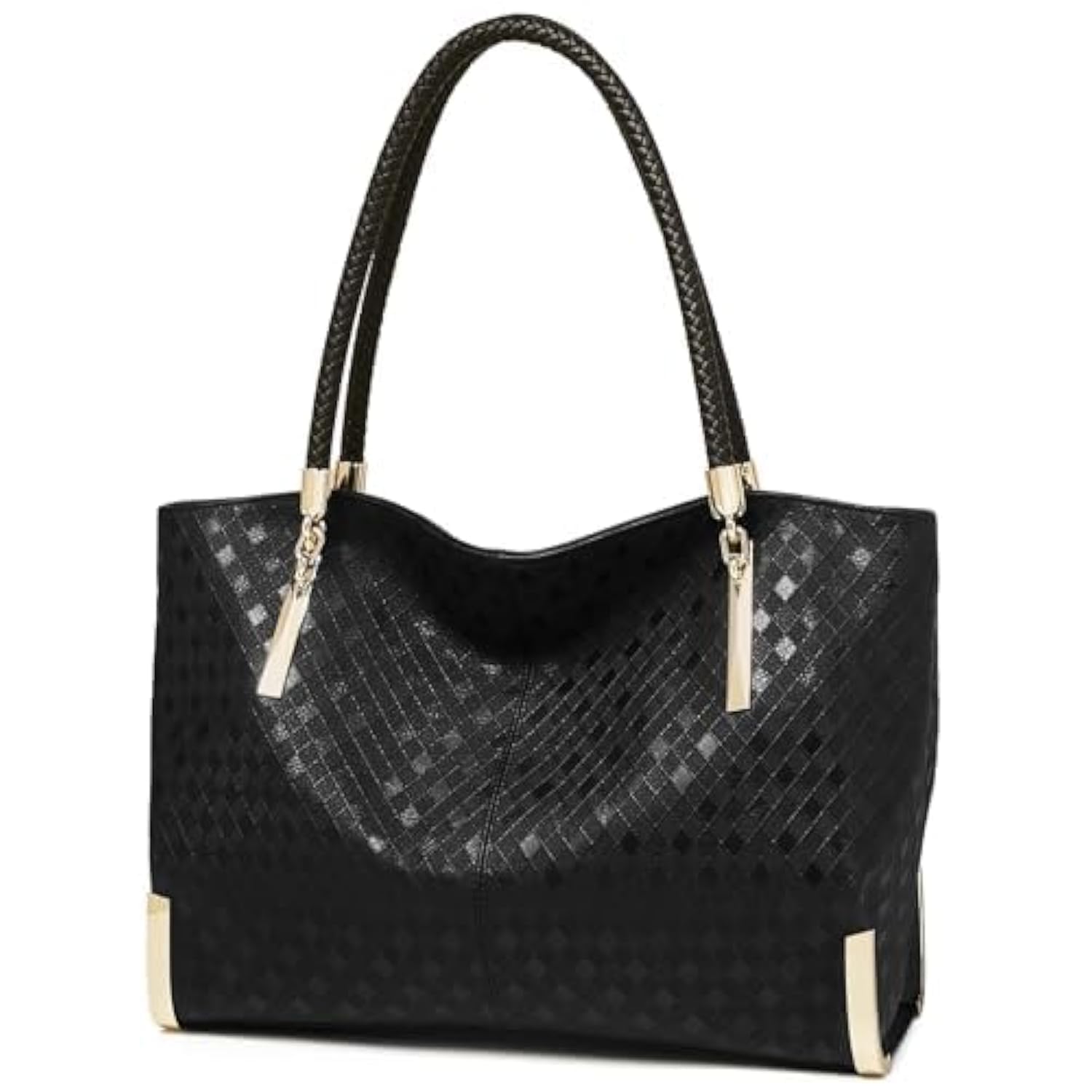 FOXLOVER Large Capacity Tote Handbags for Women - Fashion Top Handle Shoulder Bags & Purses, Minimalist Design Work Bag, Travel, Shopping & Everyday Use
