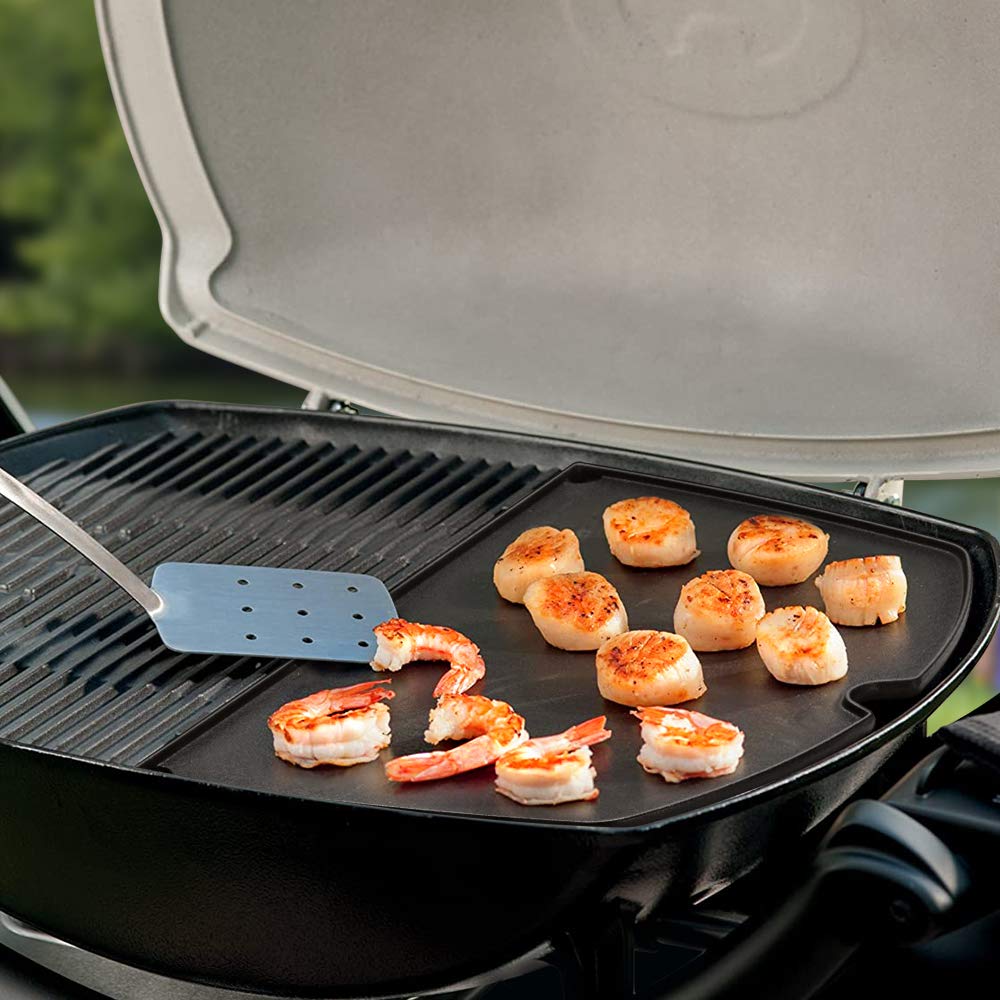 Stanbroil Cast Iron Grill Griddle Replacement for Weber Q200 Q220 Q240 Q260 Q2000 Q2200 Q2400 Series Gas Grills - Heavy Duty Cooking Surface for Steaks, Burgers & Vegetables - Perfect for Backyard BBQs, Camping & Outdoor Grilling