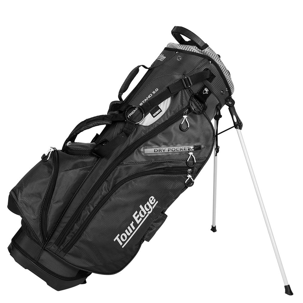Tour Edge Hot Launch Xtreme Stand 5.0 Golf Bag - Lightweight & Durable Stand Bag with 5-Way Divider - Perfect for Driving Range & Course Play
