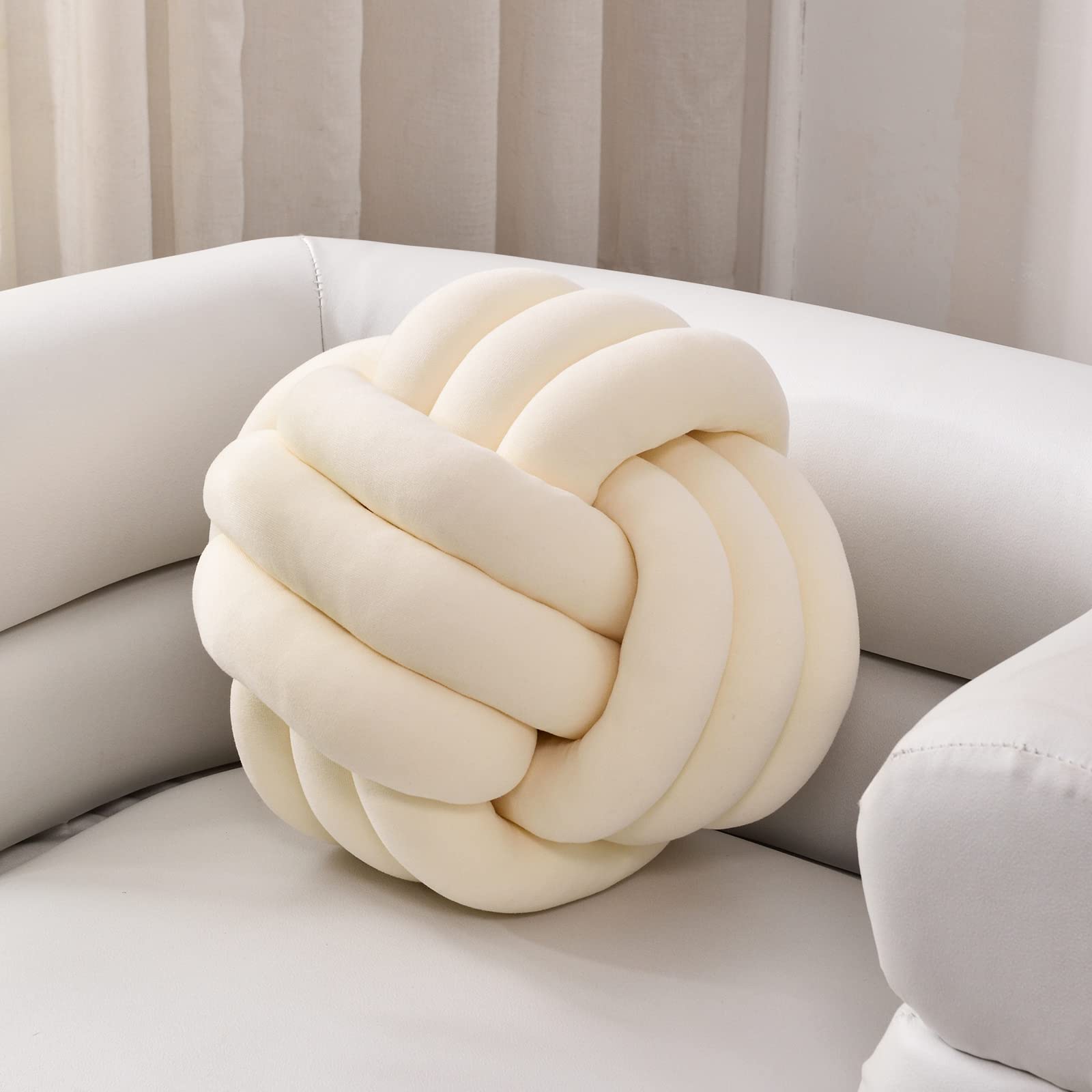 **Soft Round Knot Pillow Ball - 13.7