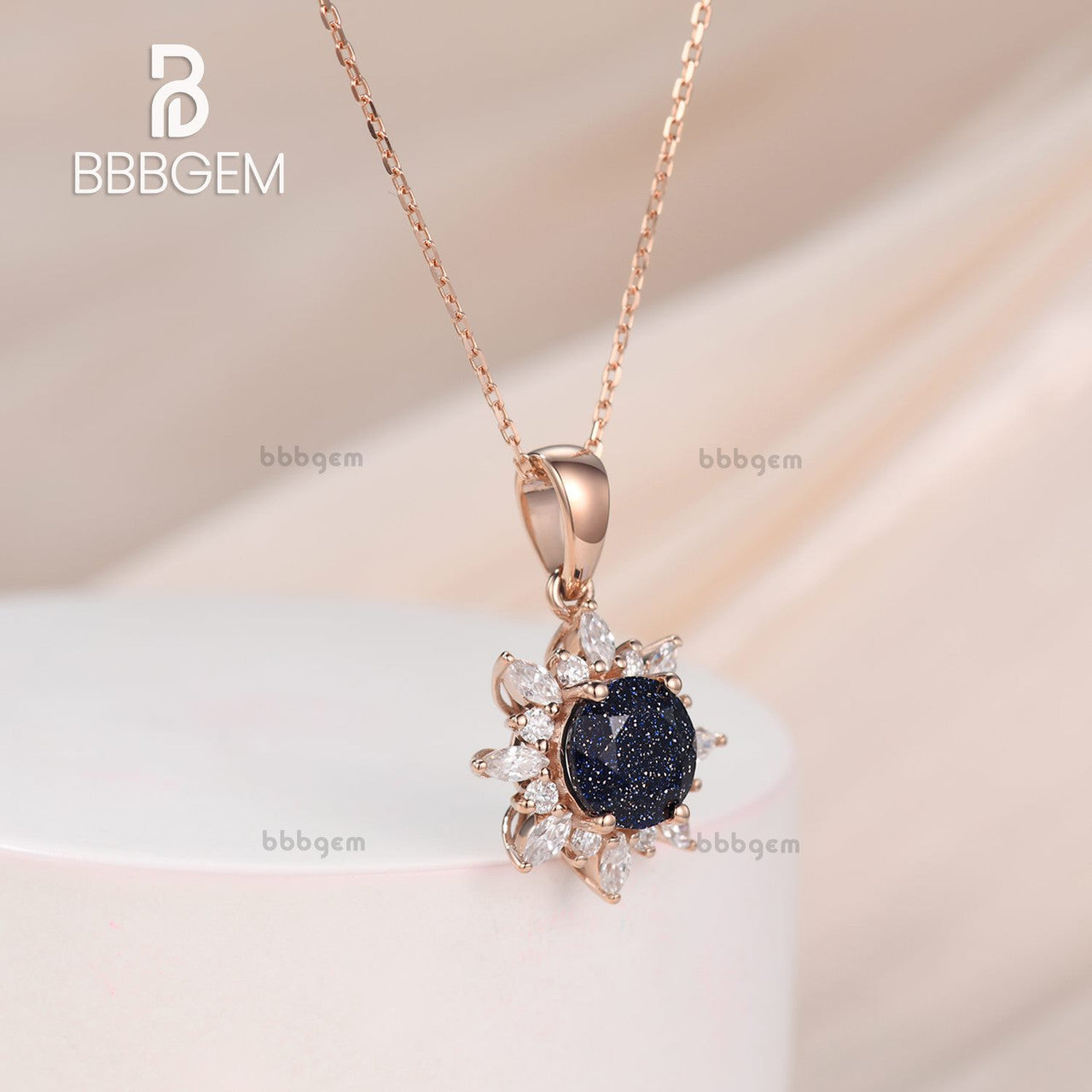 1 Carat Round Sunflower Gemstone Pendant Necklace for Women - Birthstone Jewelry Gift for Mom, Wife, Daughter - Perfect for Birthdays, Anniversaries & Special Occasions