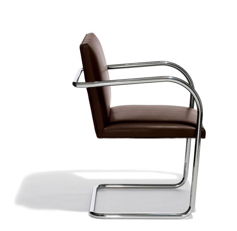 Brno Armchair with Thicker Cushions - Modern Lounge Chair for Living Room, Office & Reading Nook - Comfortable Mid-Century Style Seating for Home & Workspace