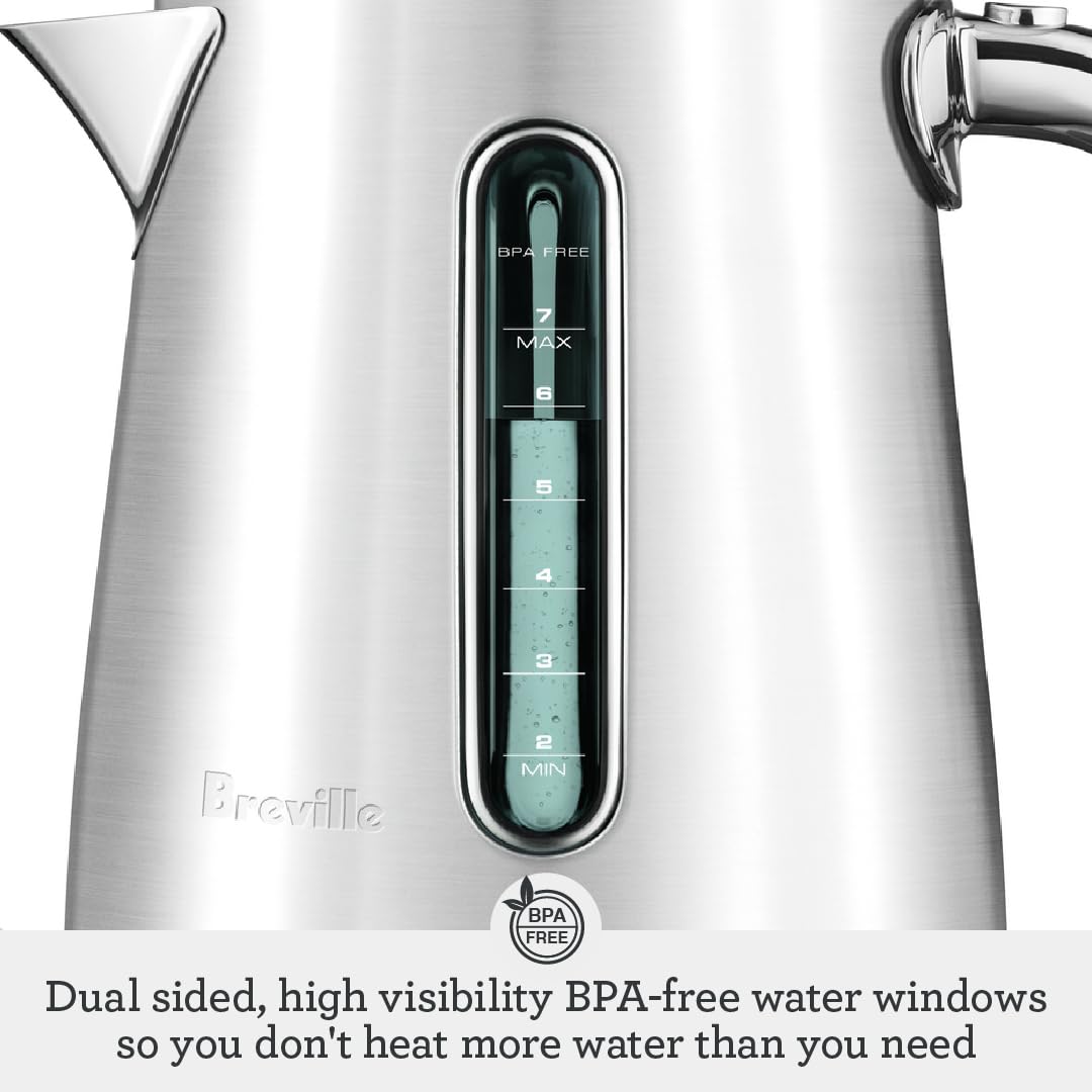 Breville BKE845DBL Smart Kettle Luxe Water Heater - 7 Cup Capacity, Damson Blue - Perfect for Home, Office & Tea/Coffee Brewing