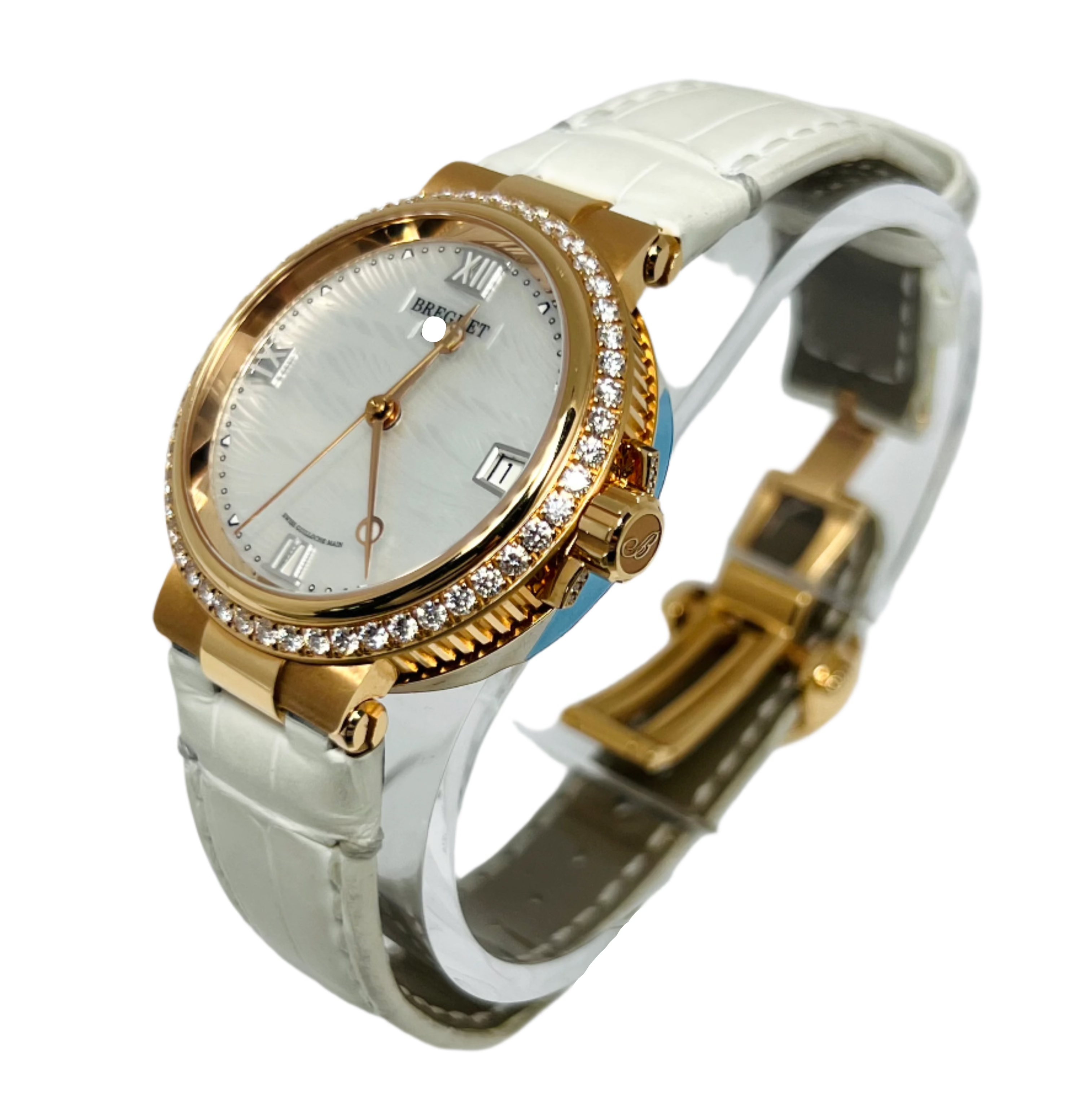 Breguet Marine Dame 9518 Women's Watch - 18K Rose Gold Luxury Timepiece for Elegant Occasions & Special Events