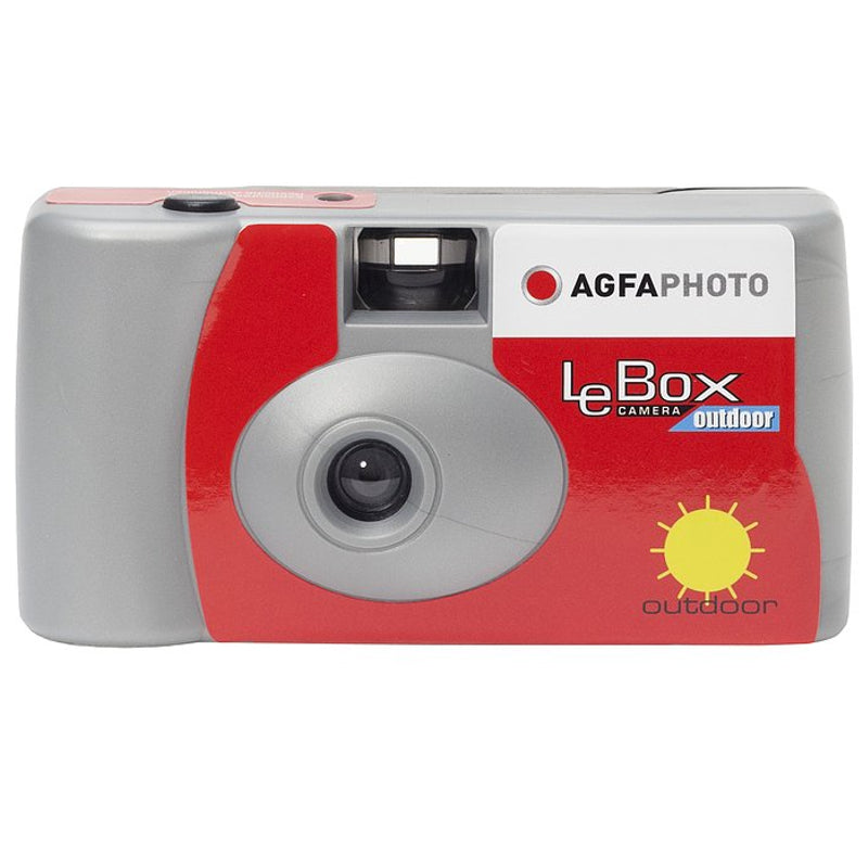 AGFAPHOTO LeBox 400 Disposable Camera - 27 Exposures for Outdoor Photography, Travel, Parties & Events - Vintage Film Camera for Weddings, Vacations & Adventures