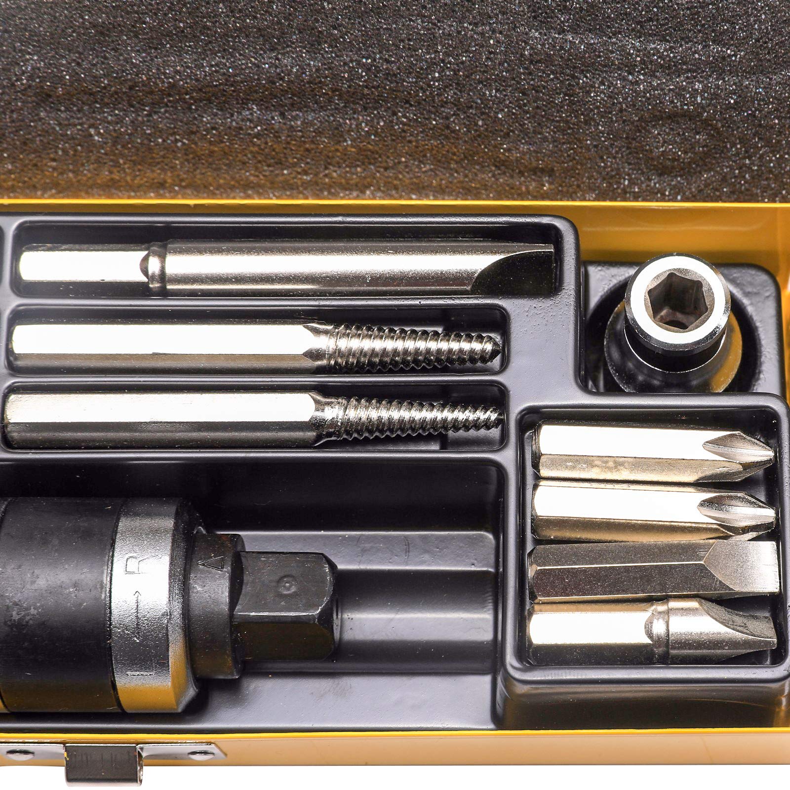 12-Piece Impact Screwdriver Set with Hammer Tool & Multiple Bits - Perfect for Automotive Repairs, DIY Projects, and Home Maintenance
