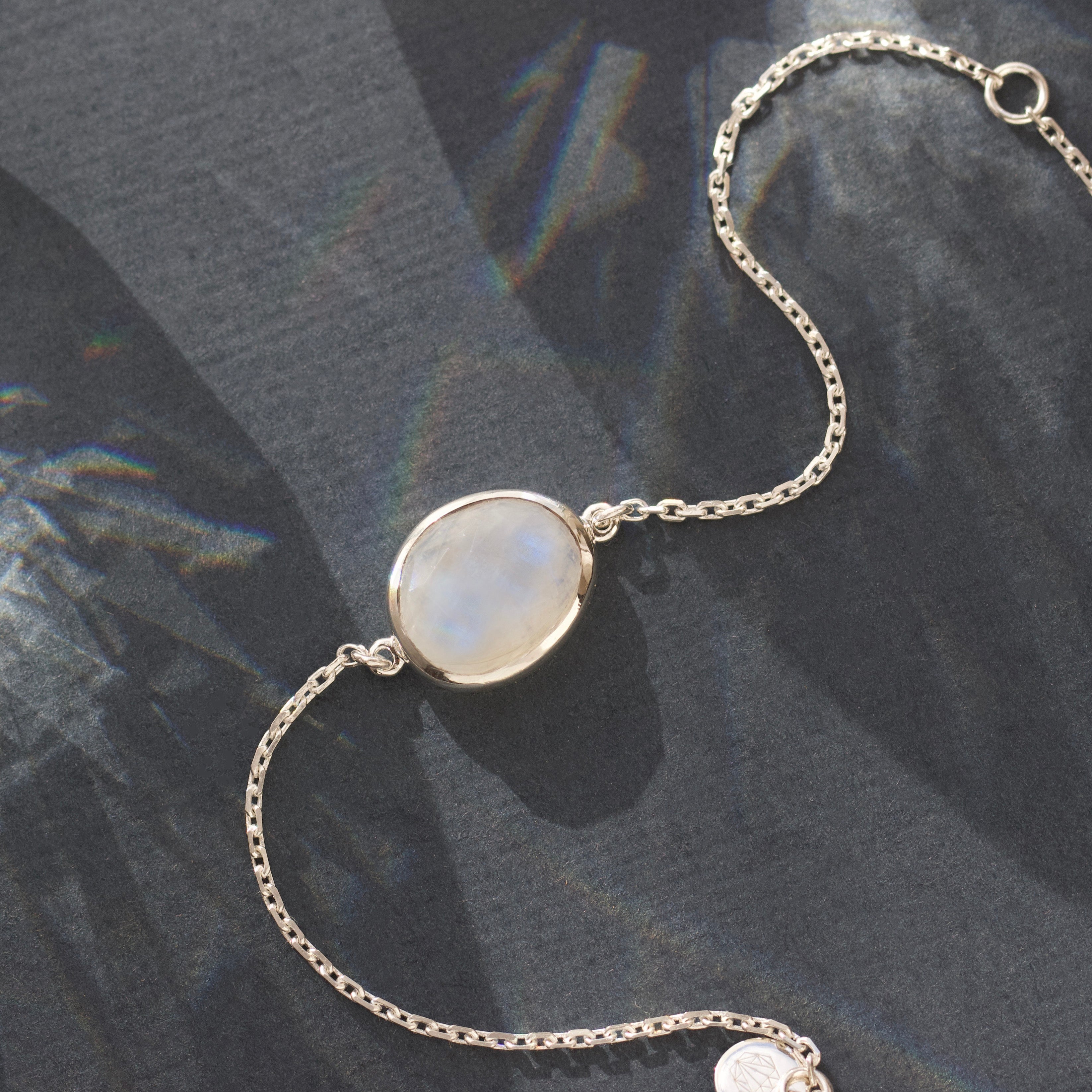 Moonstone Bracelet for Women - Genuine Semi-Precious Stone Jewelry - Perfect for Yoga, Meditation & Boho Fashion