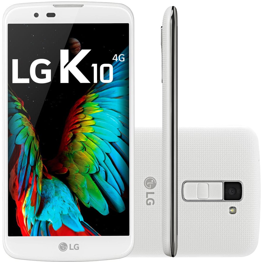 Unlocked LG K10 K430T 16GB White Smartphone - 5.3 Inch HD Display, 13MP Camera - International Version for Travel & Business Use
