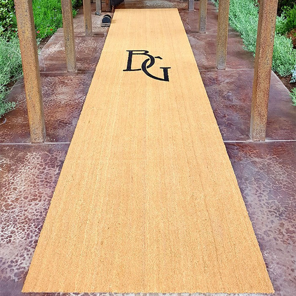 Custom Logo Coconut Coir Doormats - Eco-Friendly & Durable Entryway Mats for Home & Office - Perfect for Indoor & Outdoor Use