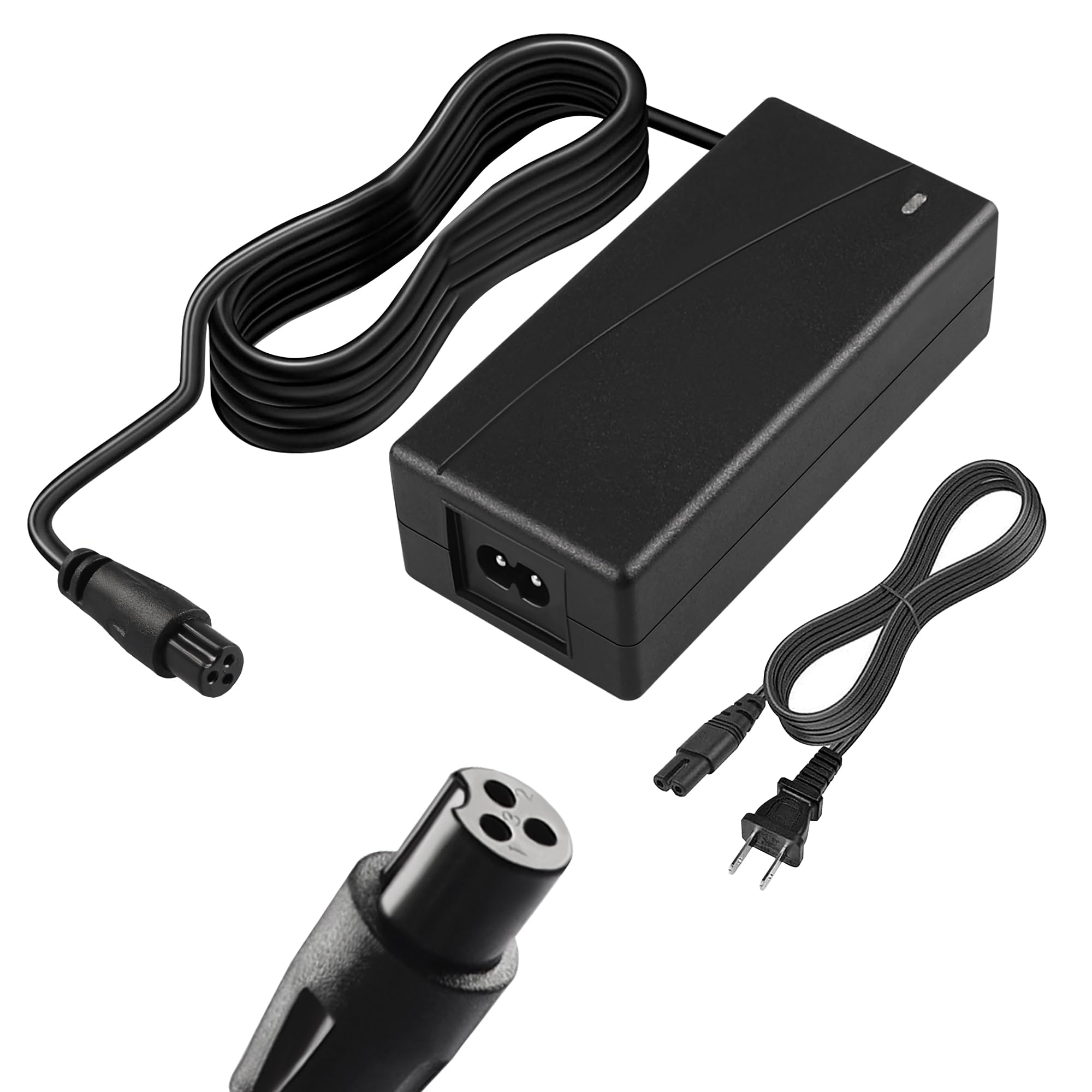 42V 3-Prong Lithium Battery Charger for 36V Electric Scooters - Compatible with Pocket Mod, Dirt Quad & Sports Mod - Fast Charging Power Supply for Kids & Adults - Perfect for Commuting, Off-Roading & Urban Transportation