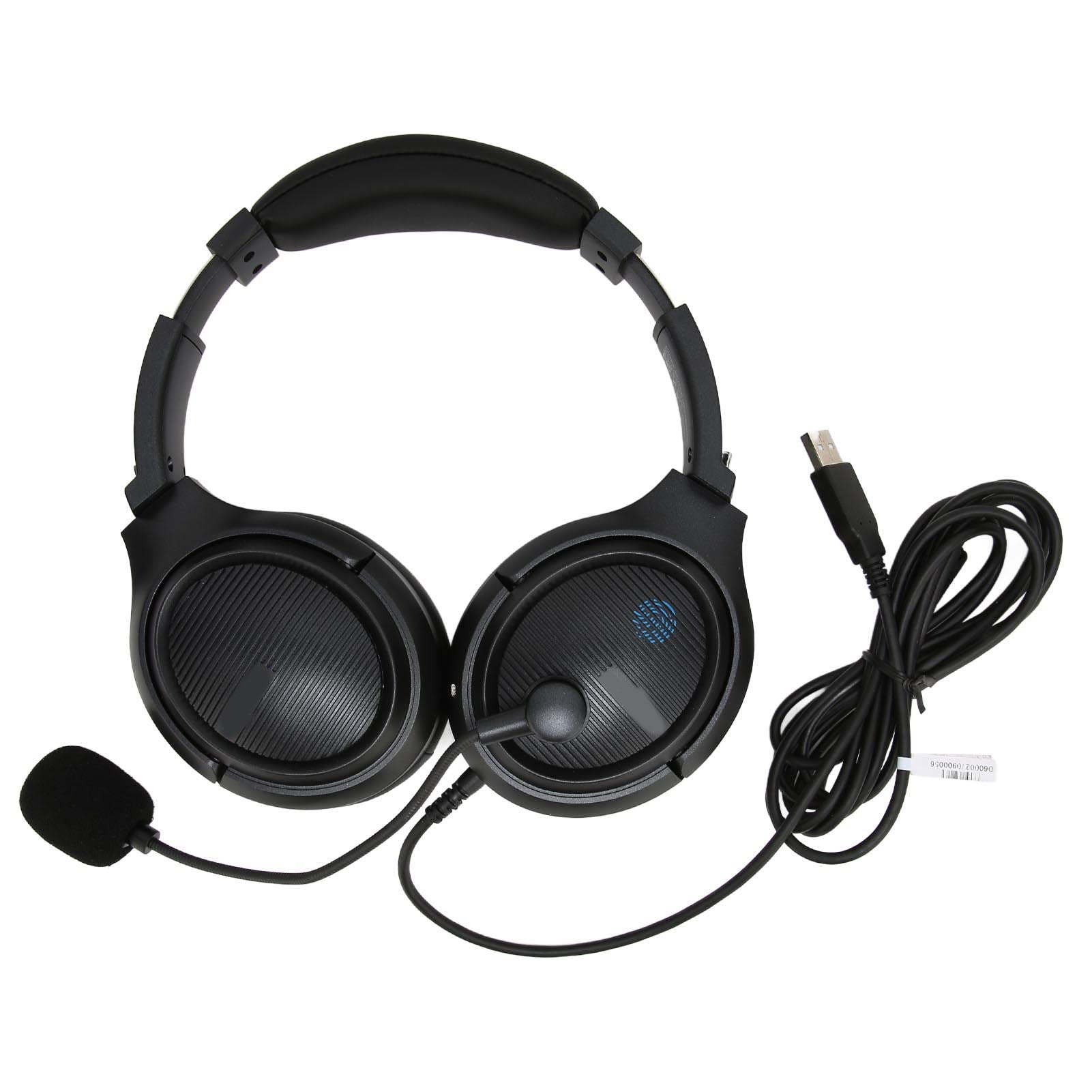 Wuqioei USB Noise Cancelling Headphones for Online Exams - Anti-Cheating Monitor Headset with Fingerprint Touch & Built-in Sound Card - Perfect for Students, Proctors & Online Testing (Black) | Ideal for TOEFL, IELTS, Proctored Exams & Remote Learning