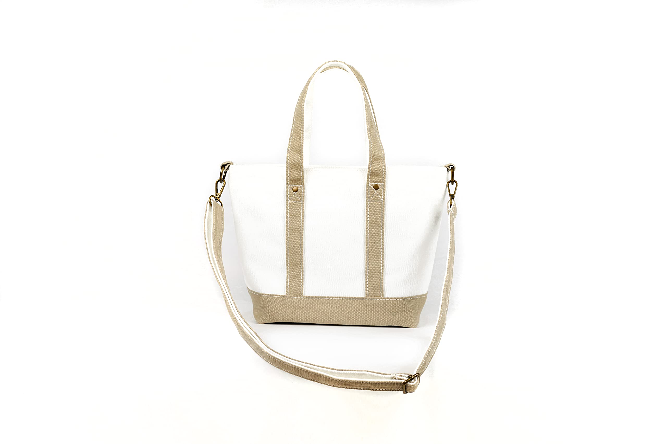 Hushdas Women's Casual Canvas Tote Shoulder Bag - Snap Button Design Handbag Purse for Work, Travel & Everyday Use