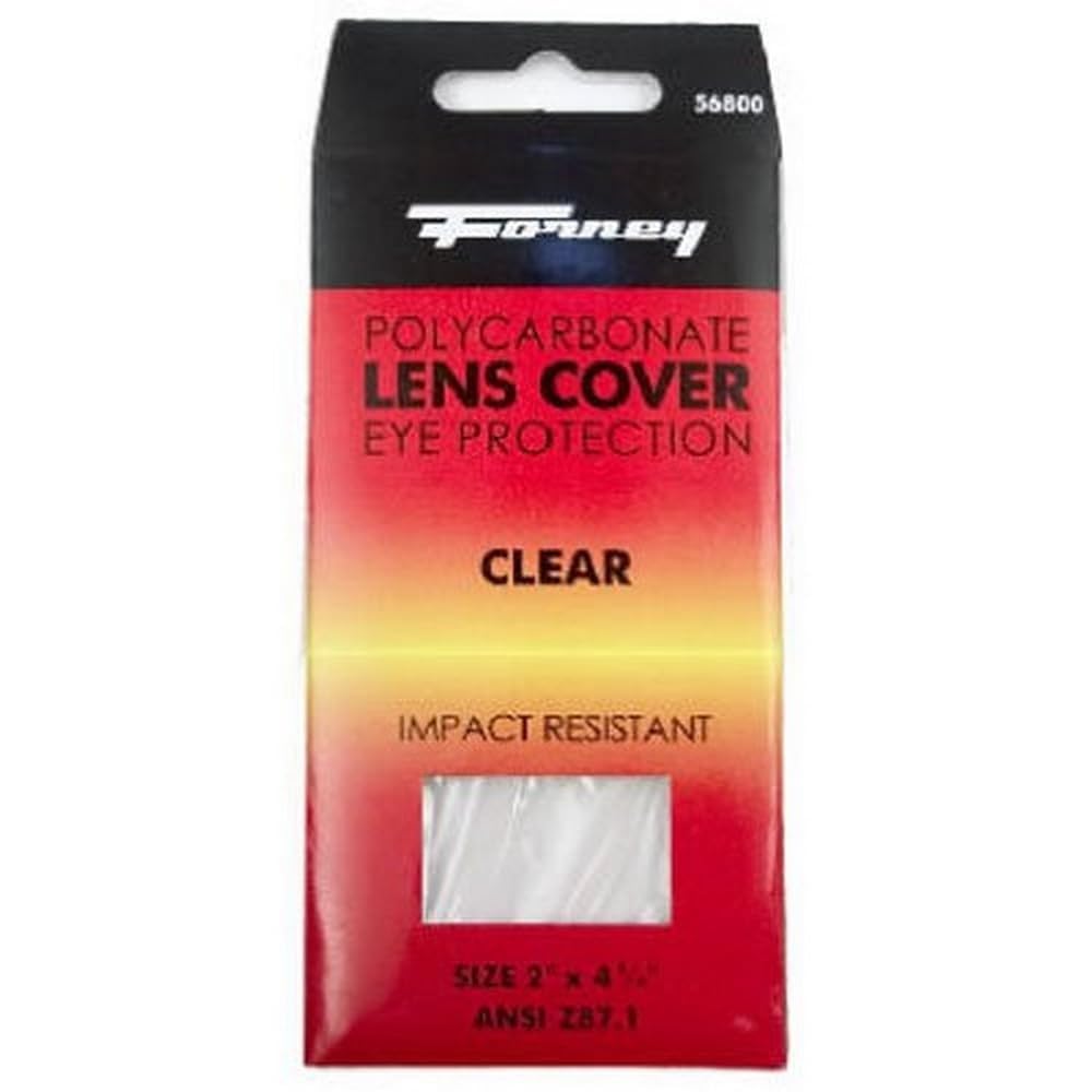 Forney 56800 Clear Plastic Cover Lens 2x4.25 Inch for Welding Safety Gear