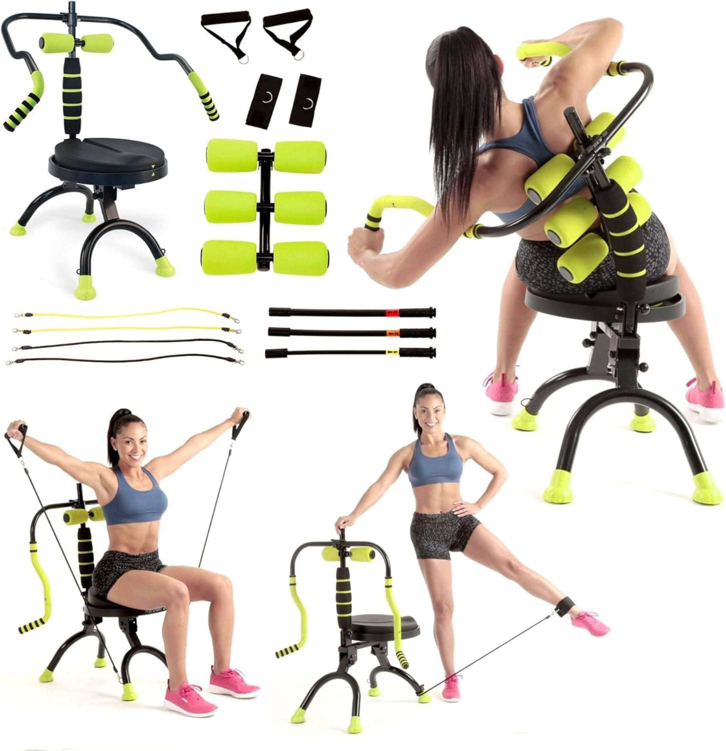 Ab Fitness Machine System - Full Body Workout Equipment for Core Strength, Muscle Activation & Calorie Burning | Perfect for Home Gym & Cardio Training