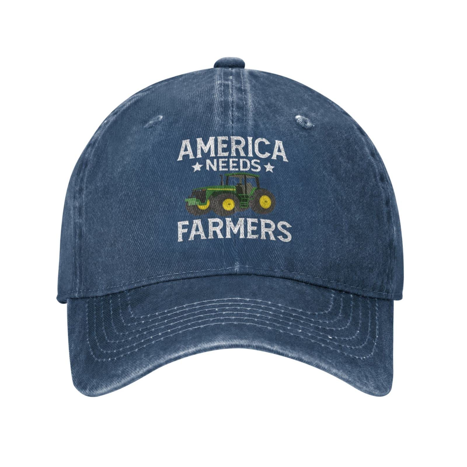 Vintage American Farmer Cap - Funny USA Patriotic Baseball Hat for Men & Women | Perfect for 4th of July, BBQ, and Outdoor Events
