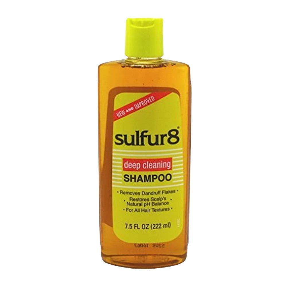 Sulfur8 Deep Cleaning Shampoo for Scalp Care - 7.5 oz (Pack of 3) - Removes Buildup & Promotes Healthy Hair - Ideal for Dandruff, Itchy Scalp & Hair Growth
