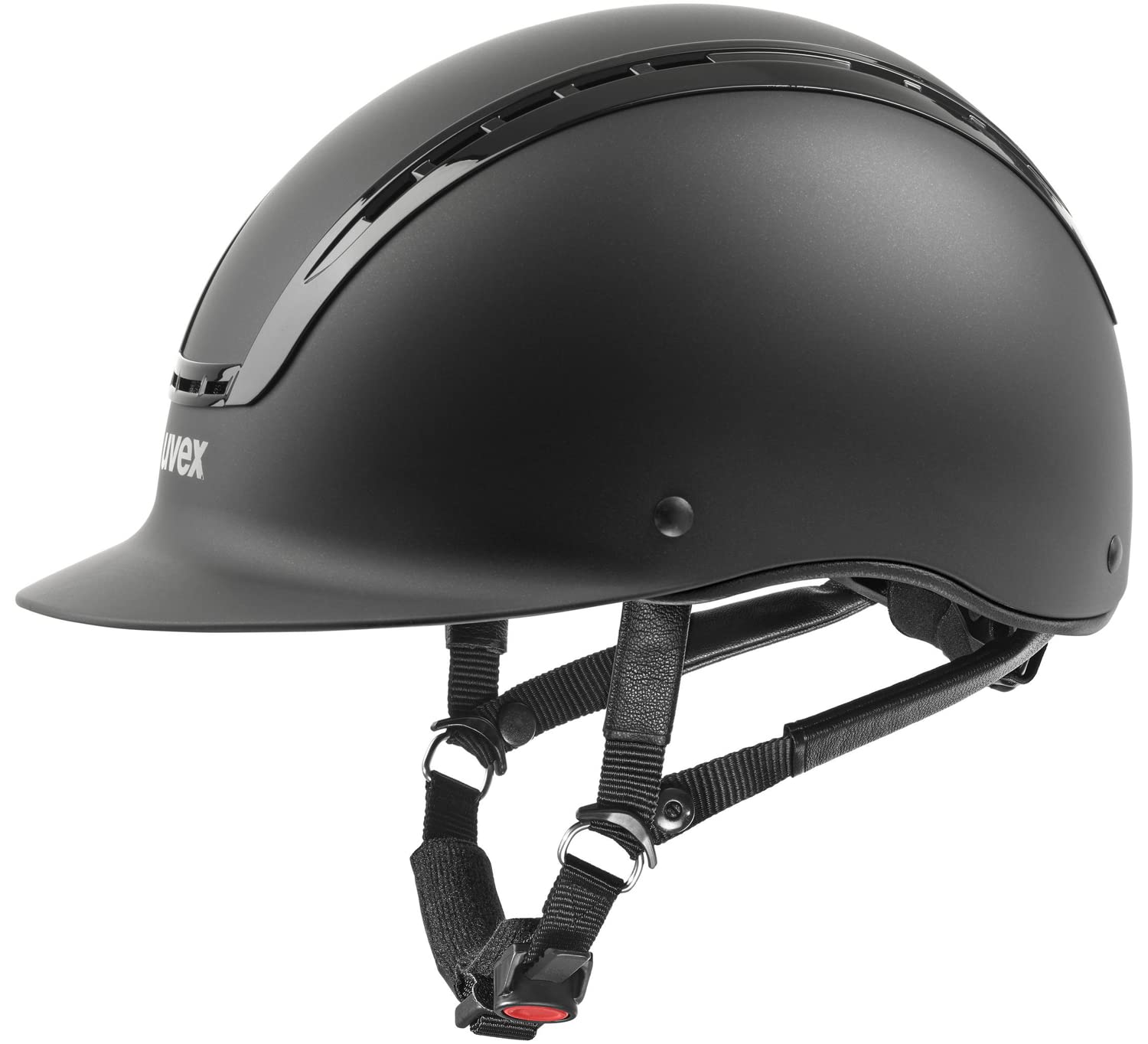 uvex suxxeed Active Horse Riding Helmet for Women & Men - Adjustable, Ventilated Equestrian Safety Helmet in Black (Size S-M) | Perfect for Trail Riding, Show Jumping & Dressage