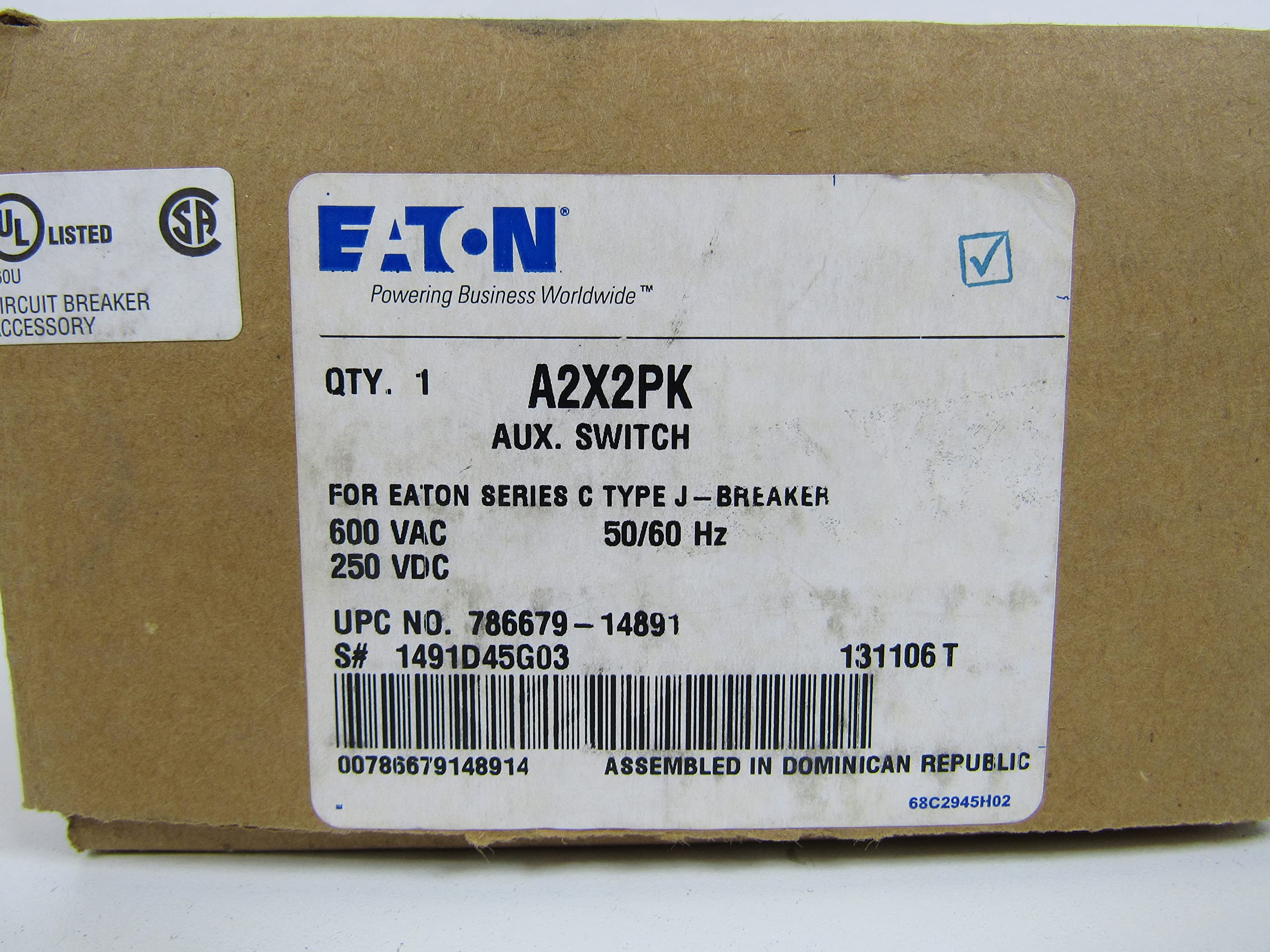 Molded Case Circuit Breaker Accessories - Auxiliary Switch for Electrical Panels & Industrial Control Systems | Perfect for Power Distribution & Safety Applications