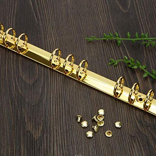 Ochoos 20pcs Solid Copper Chicago Screws - 5mm Bronze Binding Rivets for Photo Albums, Leather Craft, Belts & Wallets | DIY Bookbinding & Leatherworking Supplies