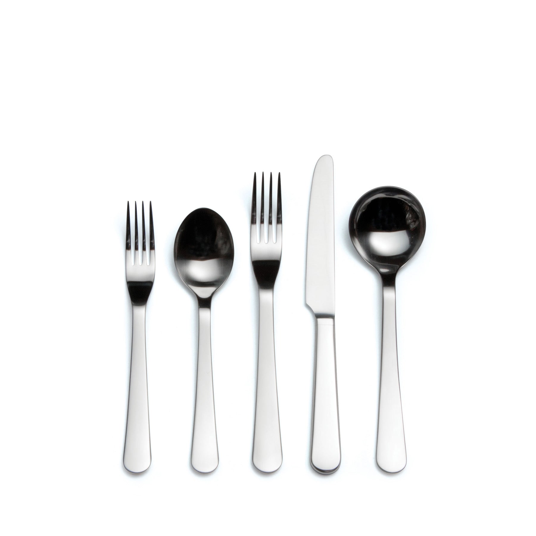 Premium Chelsea Flatware Set - 5-Piece Stainless Steel Silverware for Dining, Kitchen & Entertaining | Elegant & Durable Cutlery for Everyday Use, Dinner Parties & Gifts