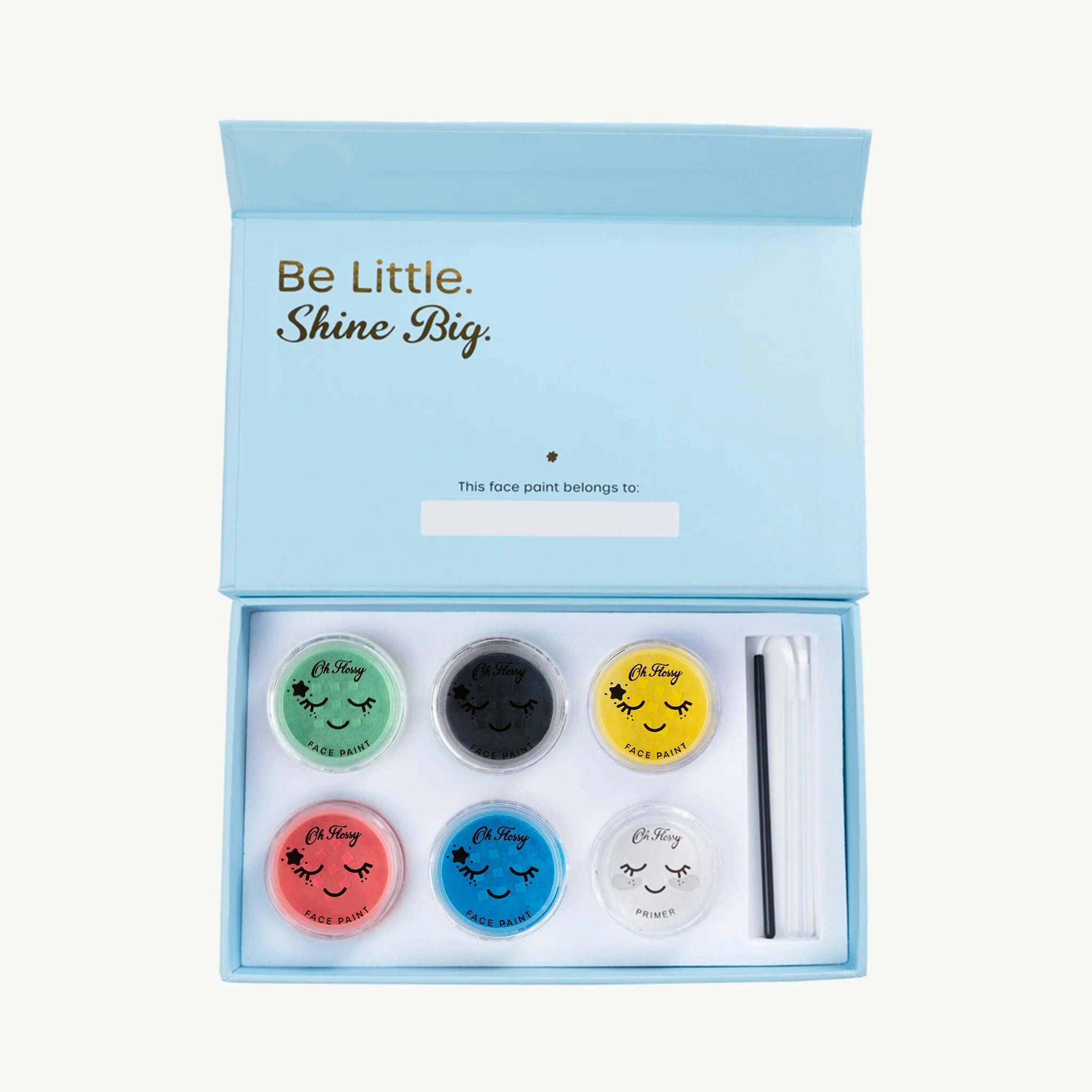 Oh Flossy Face Paint Set - Non-Toxic, Vibrant Colors for Kids & Adults - Perfect for Halloween, Birthday Parties & Costume Events