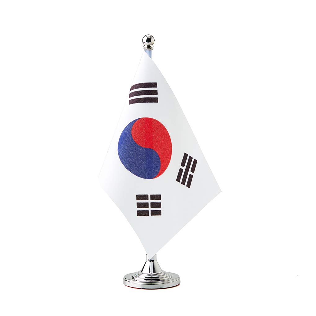 South Korea Flag - Small Mini Korean Table Desk Flags for Home, Office & Party Decorations | Perfect for World Cup, National Day & Cultural Events