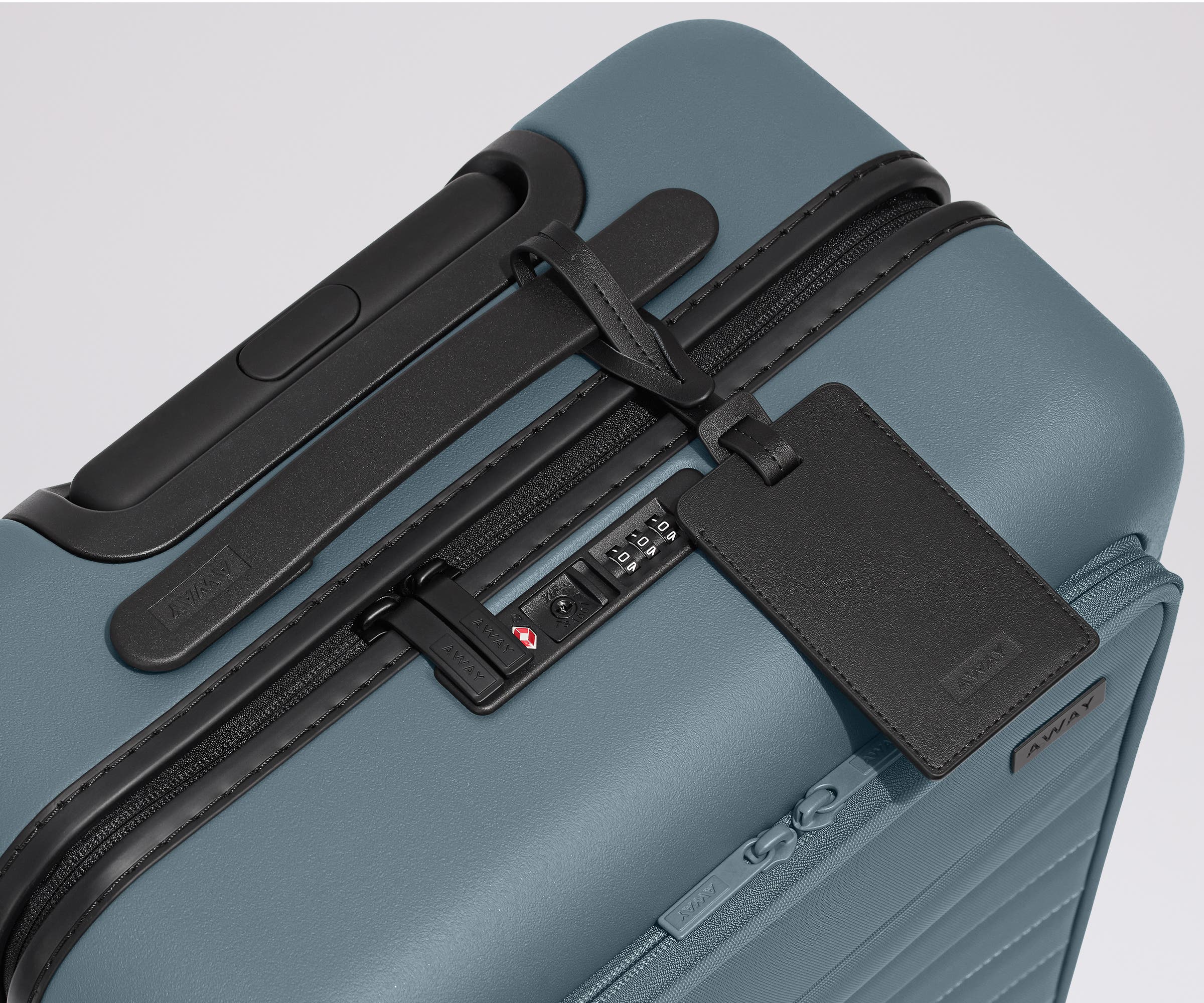 Executive Bigger Carry On Luggage in Coast Blue - Perfect for Business Travel & Weekend Getaways