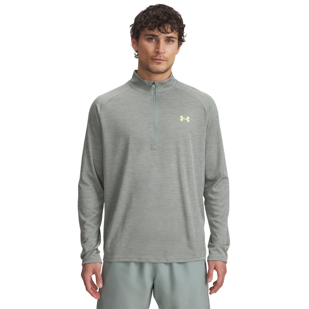 Under Armour Men's Tech Textured 1/2 Zip Pullover - Lightweight Performance Shirt for Running, Gym & Outdoor Activities