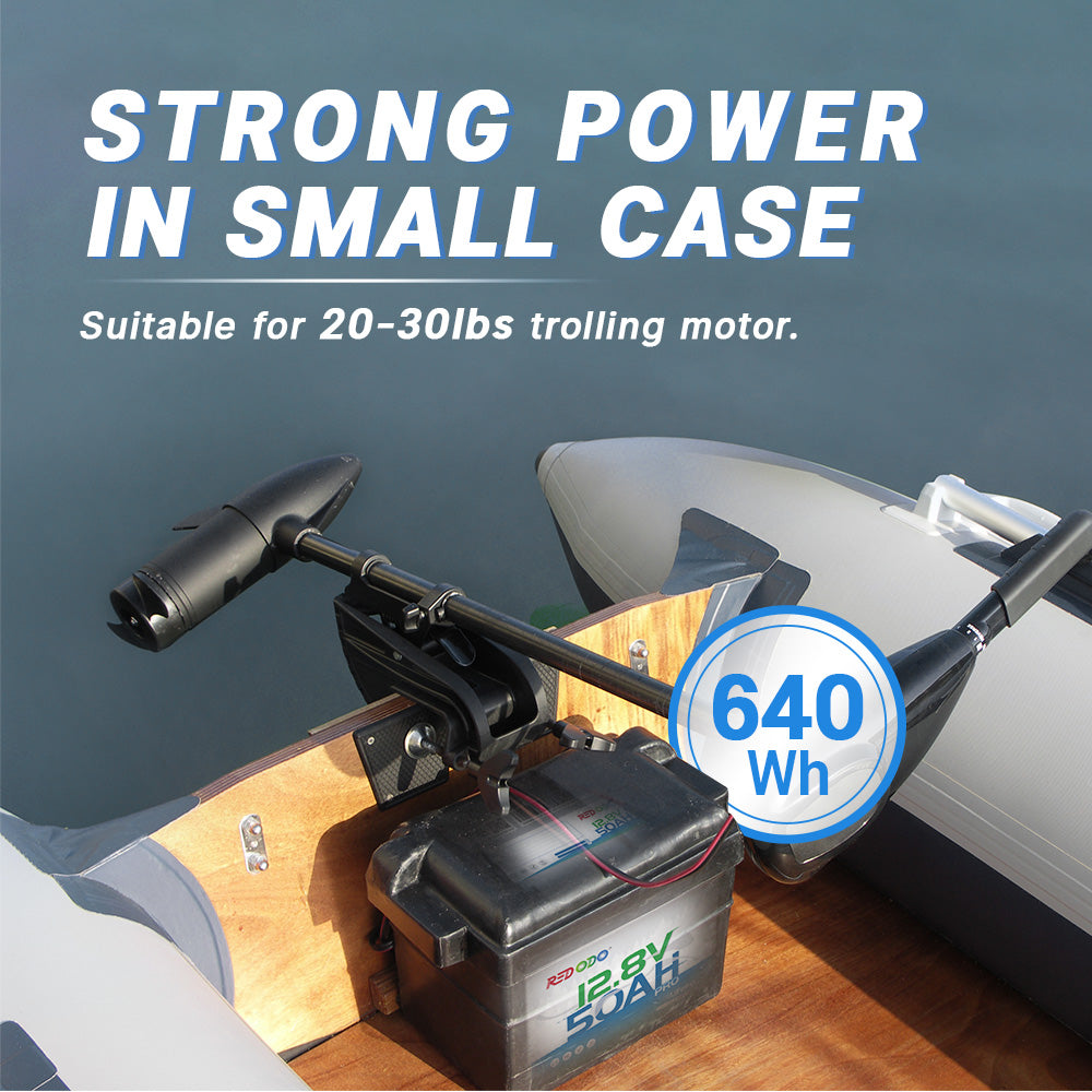 Redodo 12V 50Ah Deep Cycle LiFePO4 Lithium Battery - Rechargeable for Solar Power Systems, RVs, Camping & Off-Grid Use | Perfect for Portable Power Stations, Marine & Outdoor Adventures