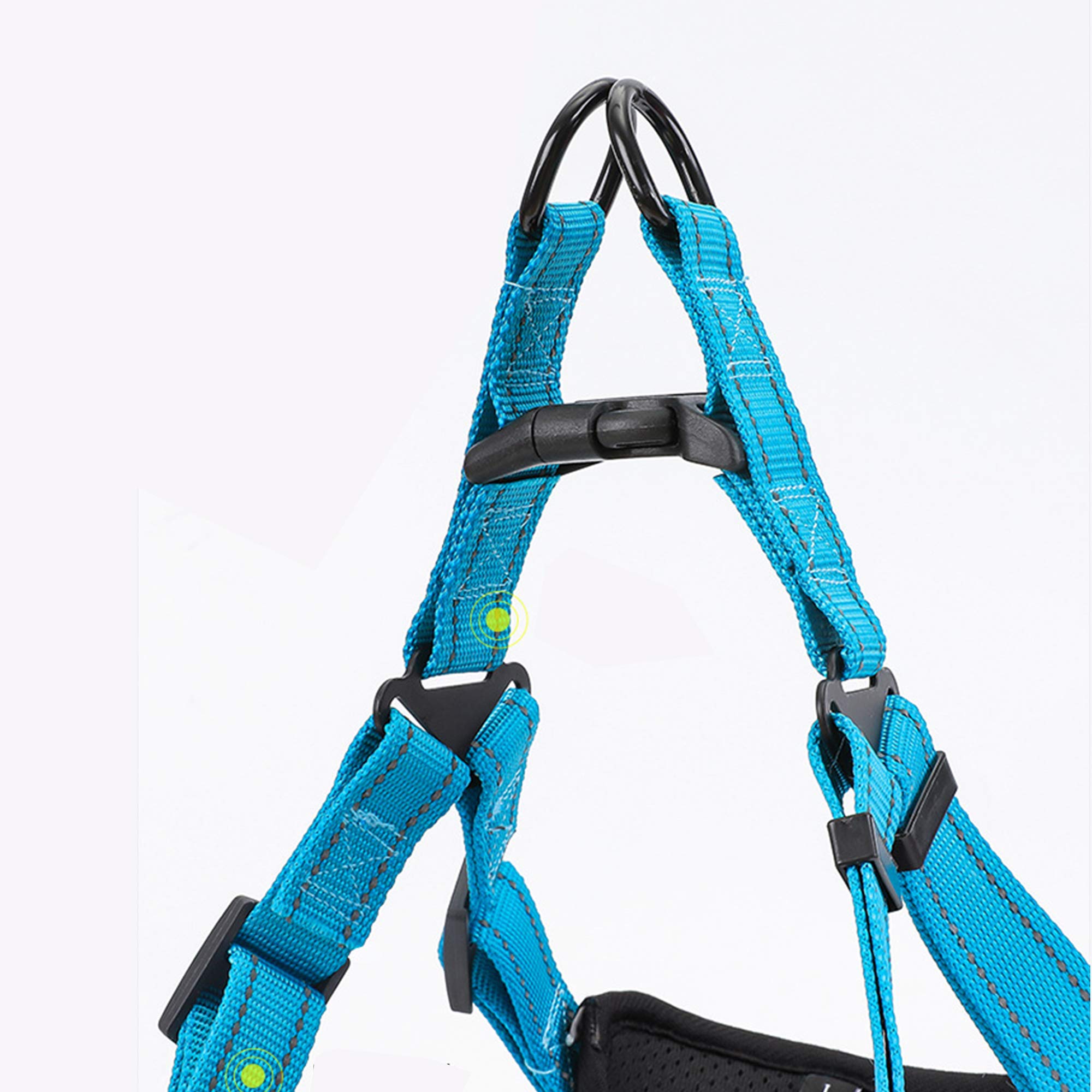 Adjustable Pet Harness for Dogs & Cats - Breathable Outdoor Safety Vest with Reflective Traction Rope - Perfect for Walking & Hiking