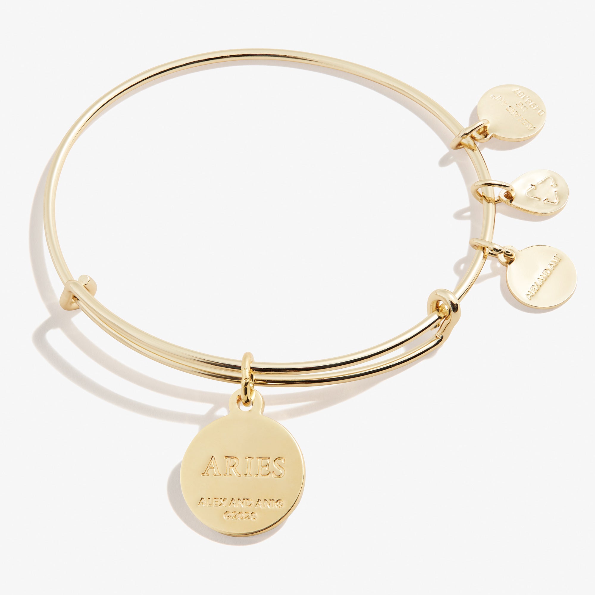 Aries Zodiac Charm Bangle - Sterling Silver Zodiac Bracelet for Women - Perfect for Birthdays, Gifts & Astrology Lovers