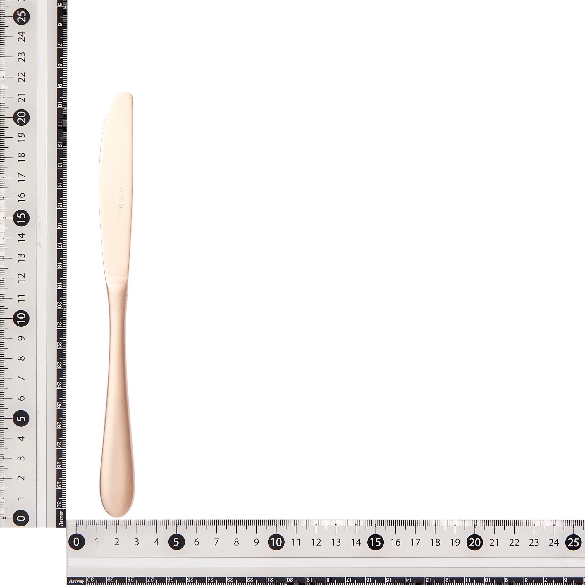 Elegant Pink Gold Dinner Knife Set - Premium Stainless Steel Cutlery for Fine Dining, Wedding, and Formal Occasions