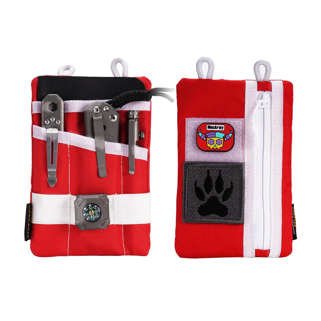 VIPERADE VE1-P EDC Pocket Organizer for Men - 5 Tool Storage Pouch, Tactical Gear Organizer | Perfect for Everyday Carry, Camping & Christmas Gifts
